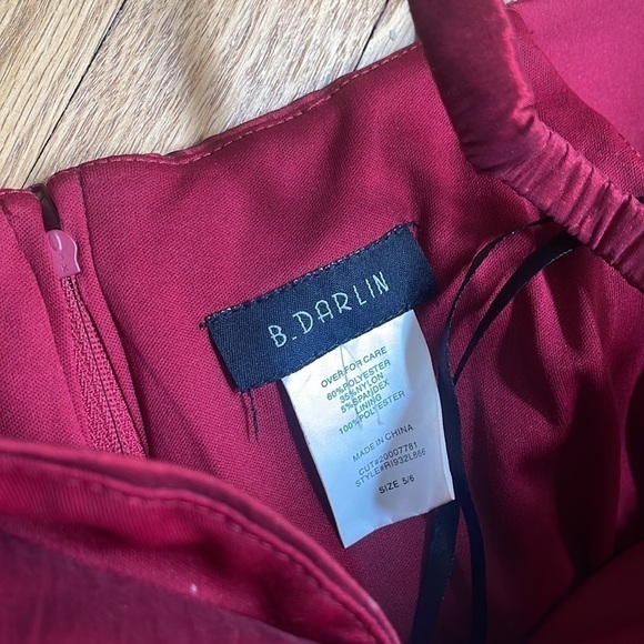 B. Darlin burgundy red high low dress size 5/6 - Picture 7 of 8